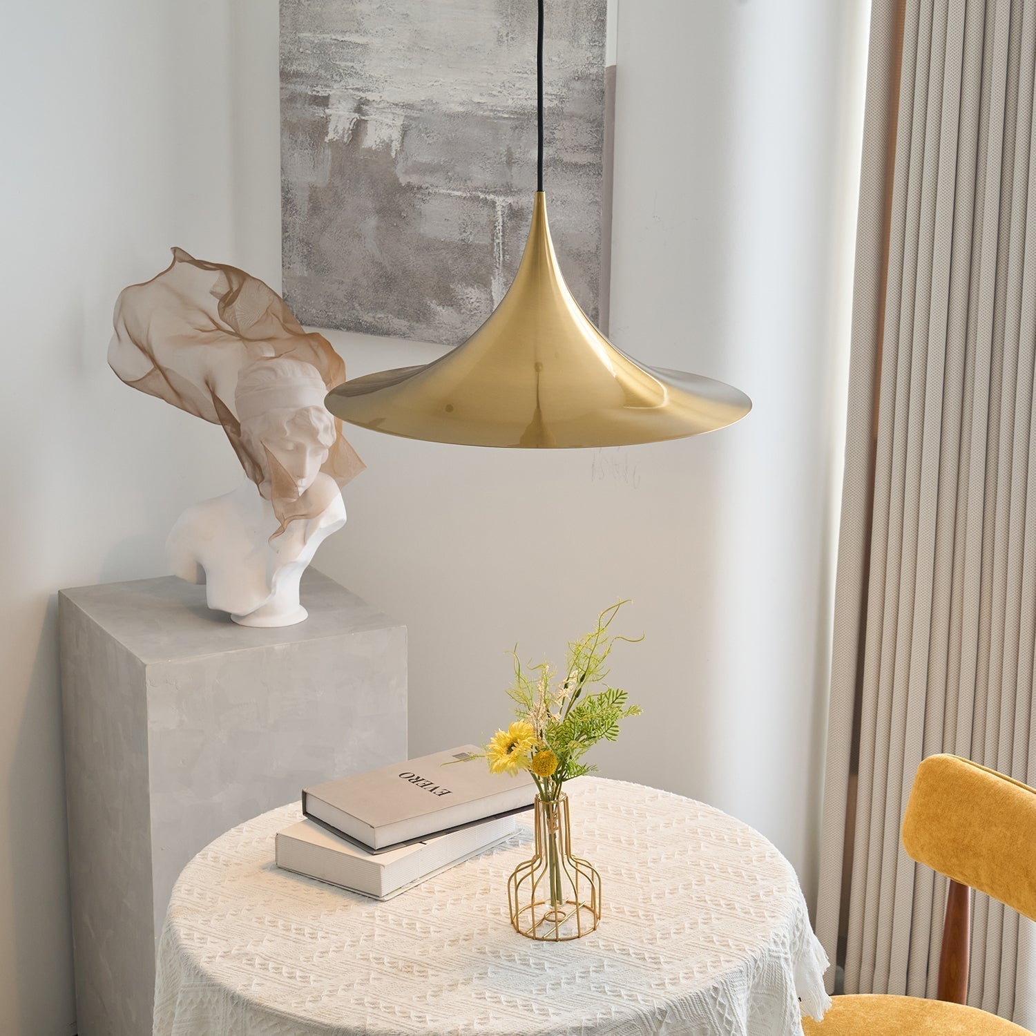 Pendant Lamp Slim Neck and Wide Flare Contemporary Dining | ventumra