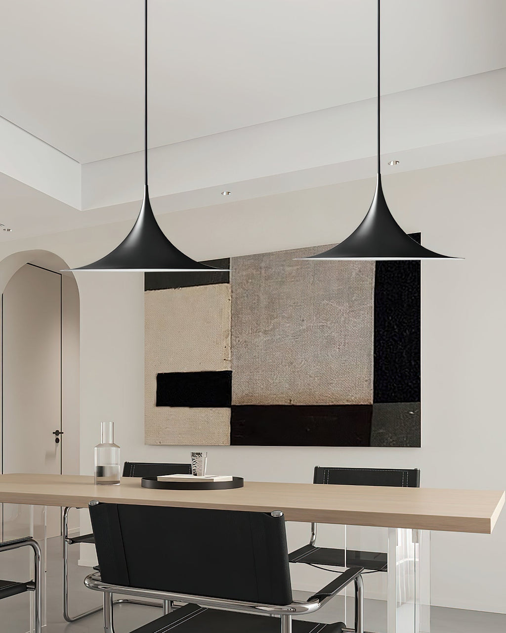 Pendant Lamp Slim Neck and Wide Flare Contemporary Dining | ventumra