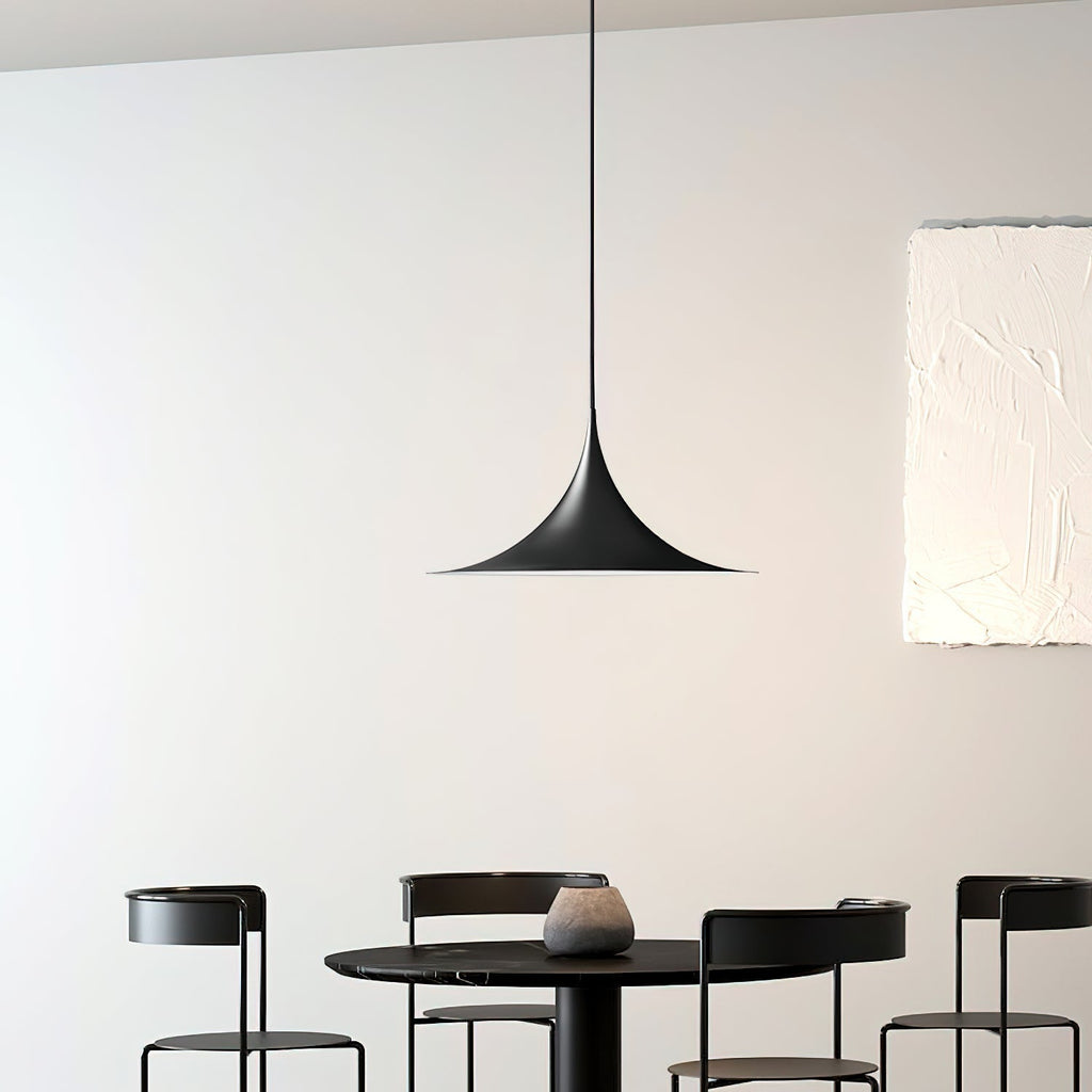 Pendant Lamp Slim Neck and Wide Flare Contemporary Dining | ventumra
