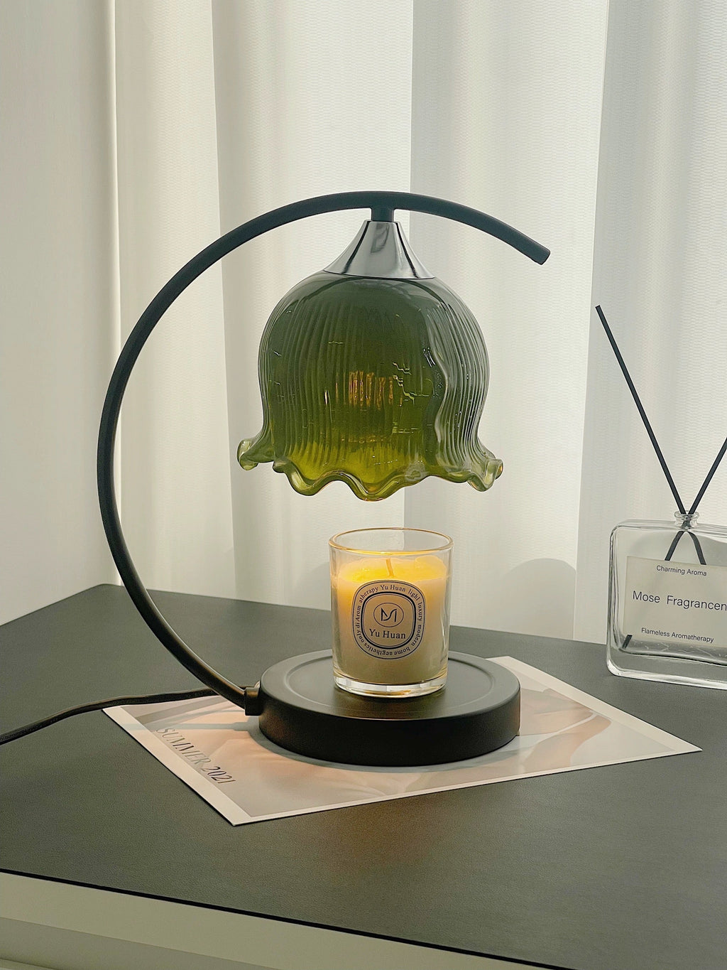 FloraNova Candle Warmer Lamp for Safe Scent Diffusion
