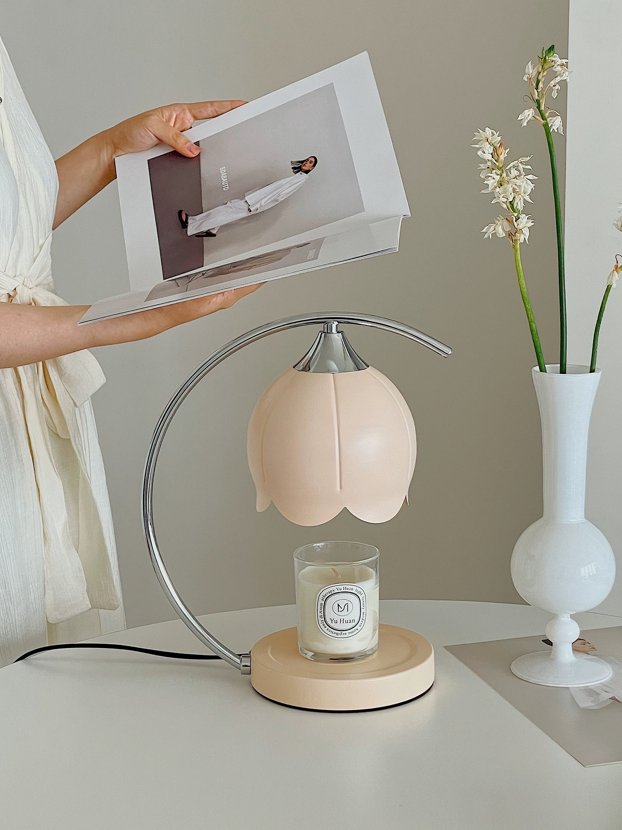 FloraNova Candle Warmer Lamp for Safe Scent Diffusion