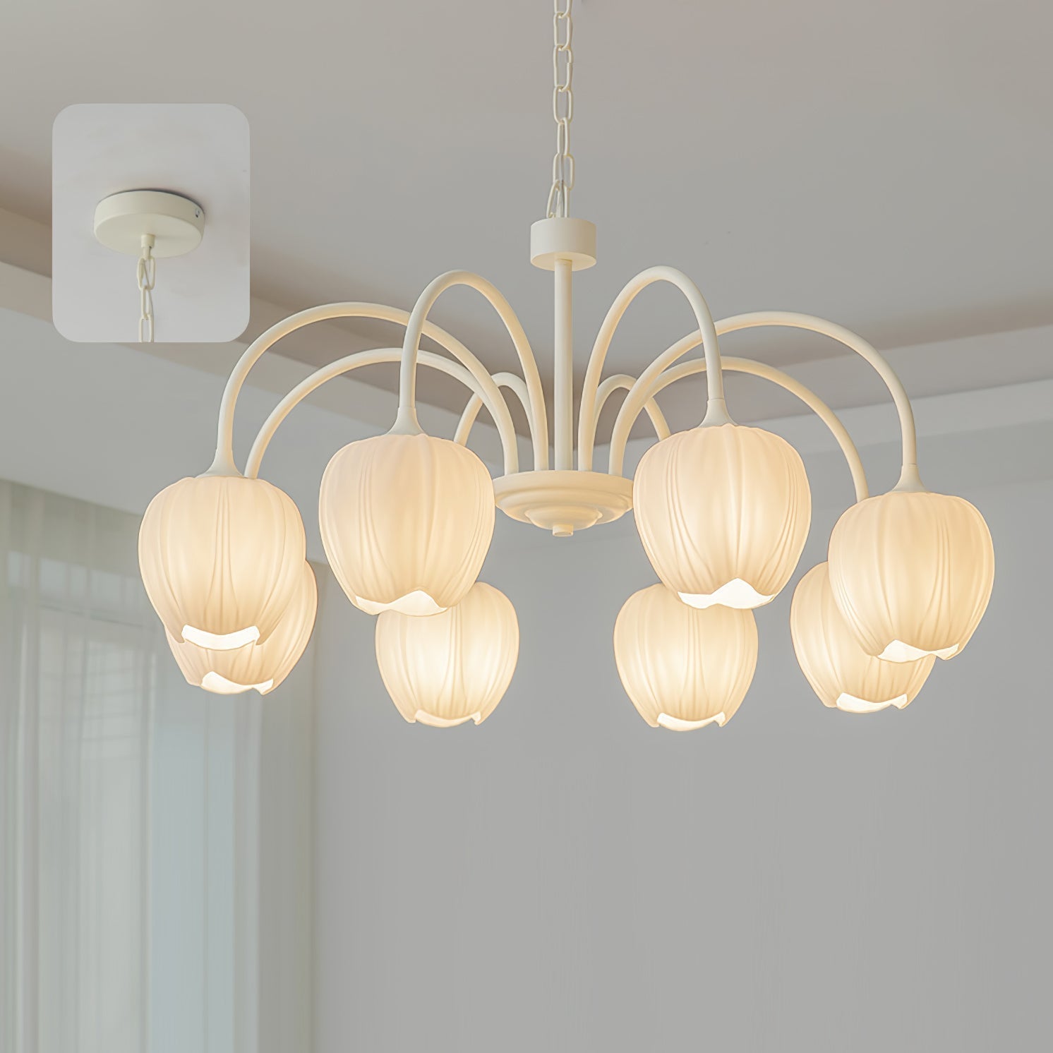 Tulip Fresh Chandeliers Glass | ventumra