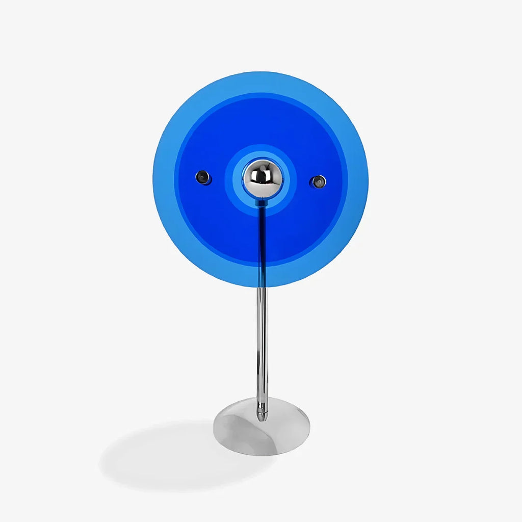 Nova Orb Table Lamp in Klein Blue with Reflective Discs