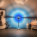 Nova Orb Table Lamp in Klein Blue with Reflective Discs
