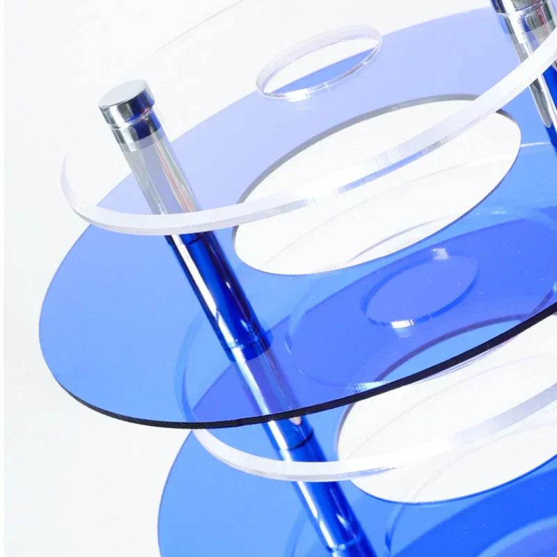 Nova Orb Table Lamp in Klein Blue with Reflective Discs
