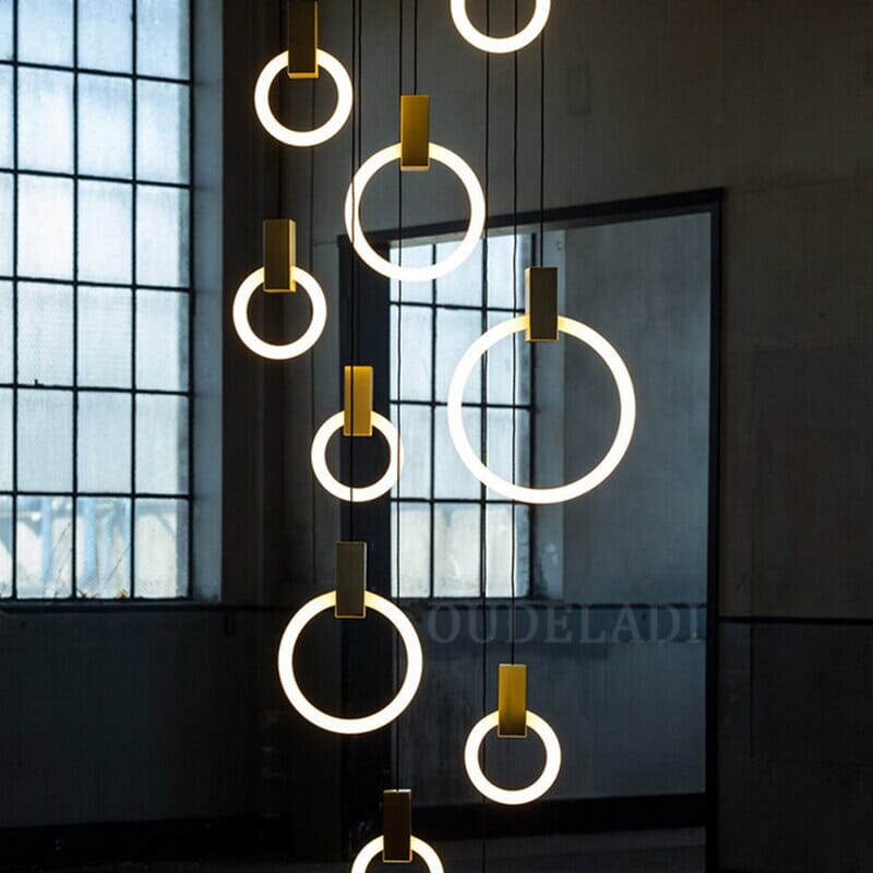 VesperHalo Ceiling Pendant Light Circular Modern Fixture