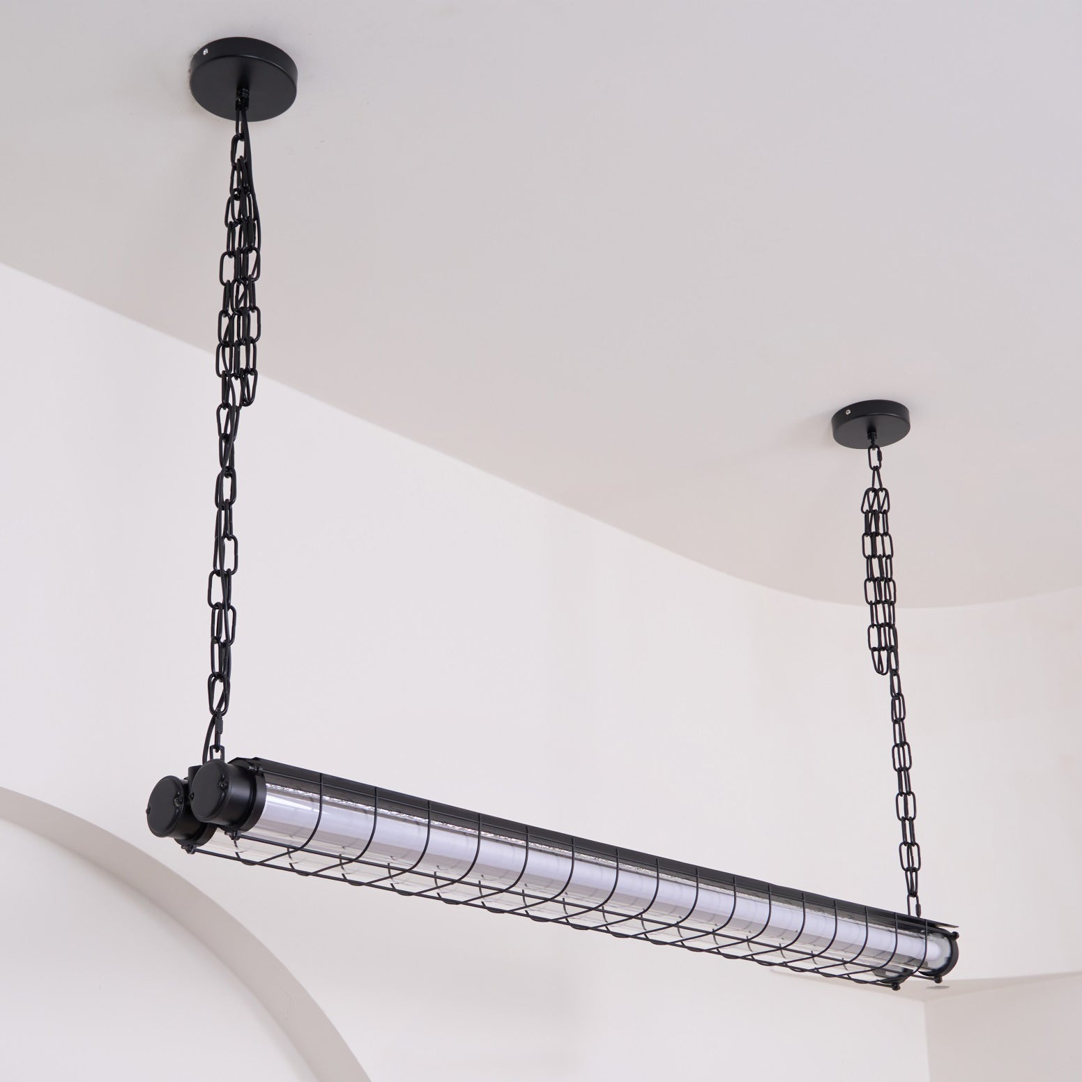 Arsorisra industriële lineaire hanglamp | ventumra