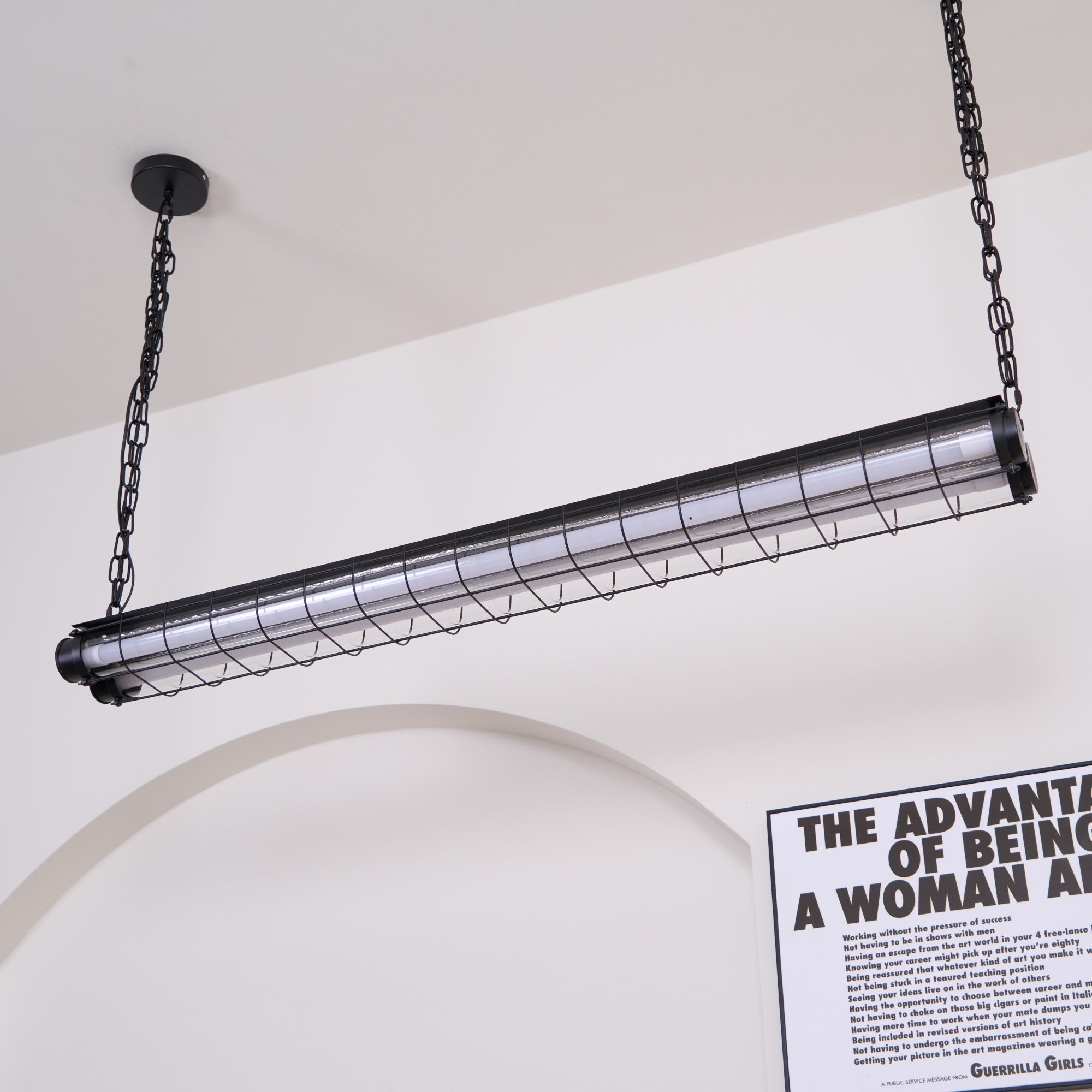Arsorisra industriële lineaire hanglamp | ventumra