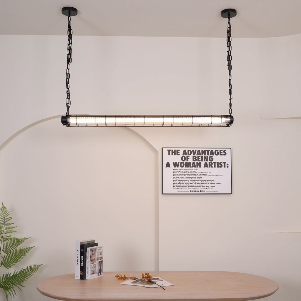 Arsorisra industriële lineaire hanglamp | ventumra