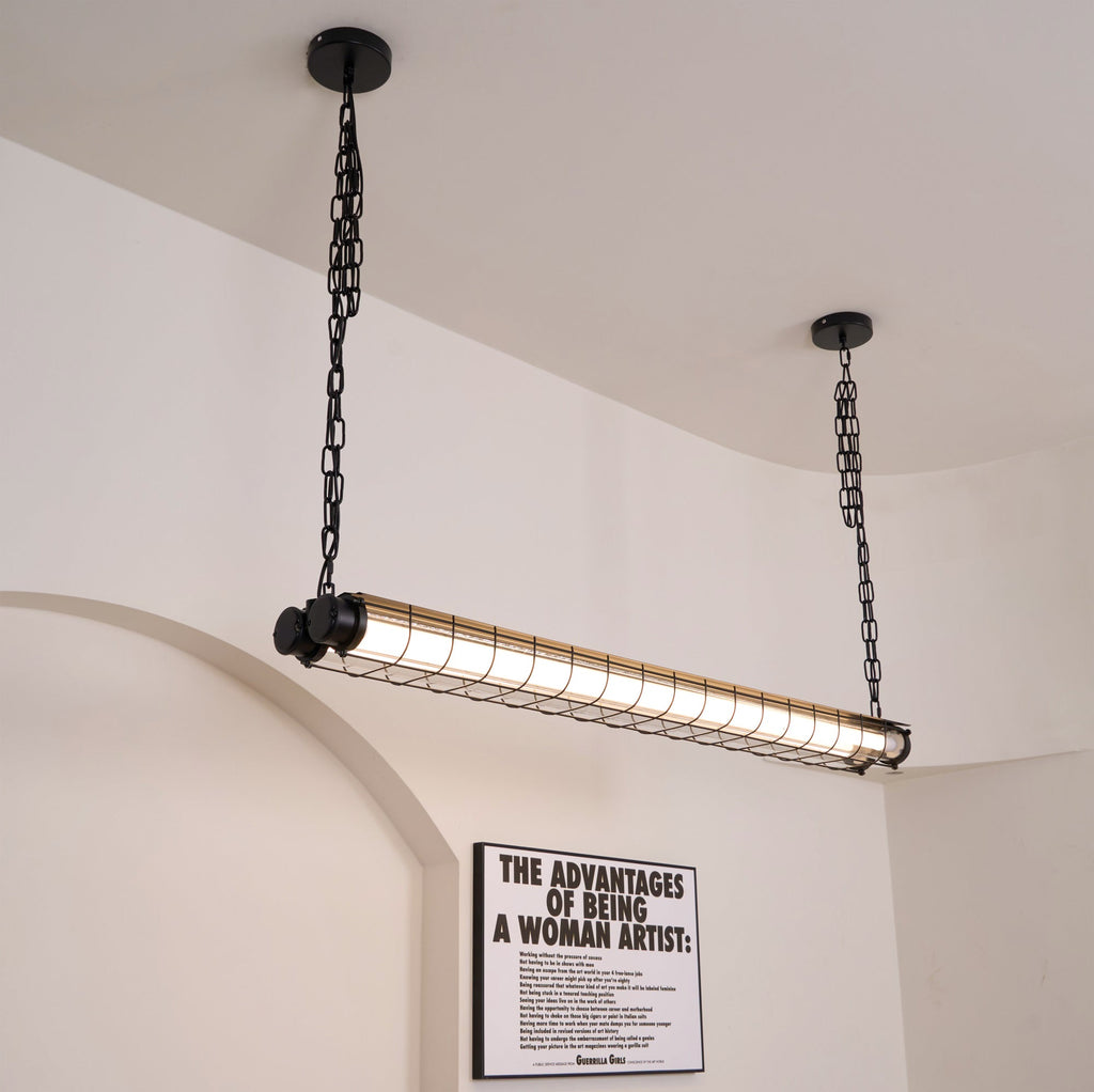 Arsorisra industriële lineaire hanglamp | ventumra