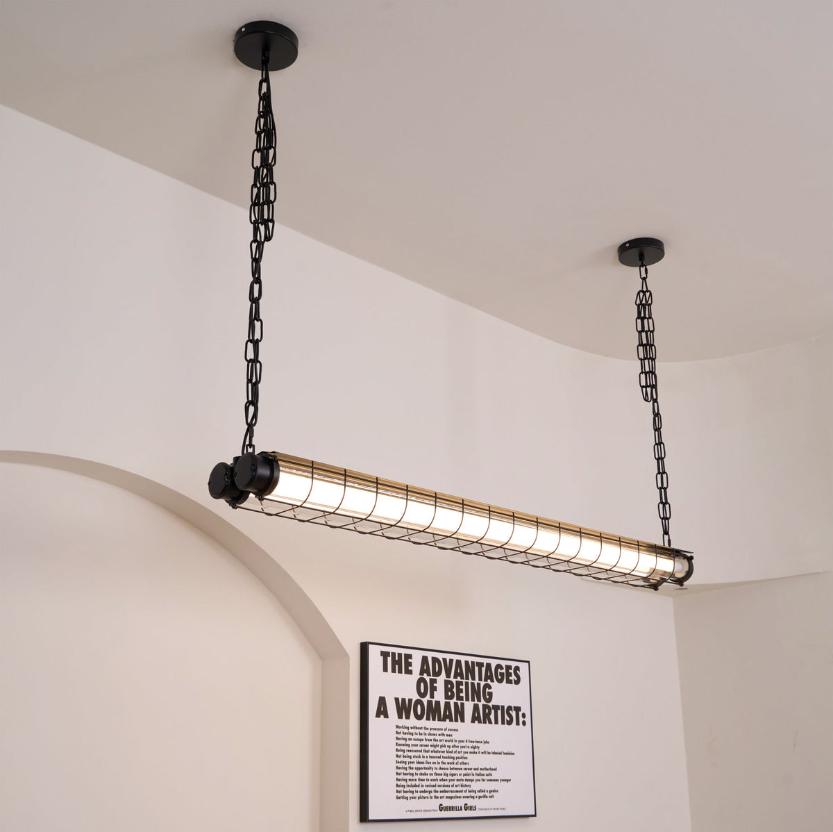 Arsorisra industriële lineaire hanglamp | ventumra