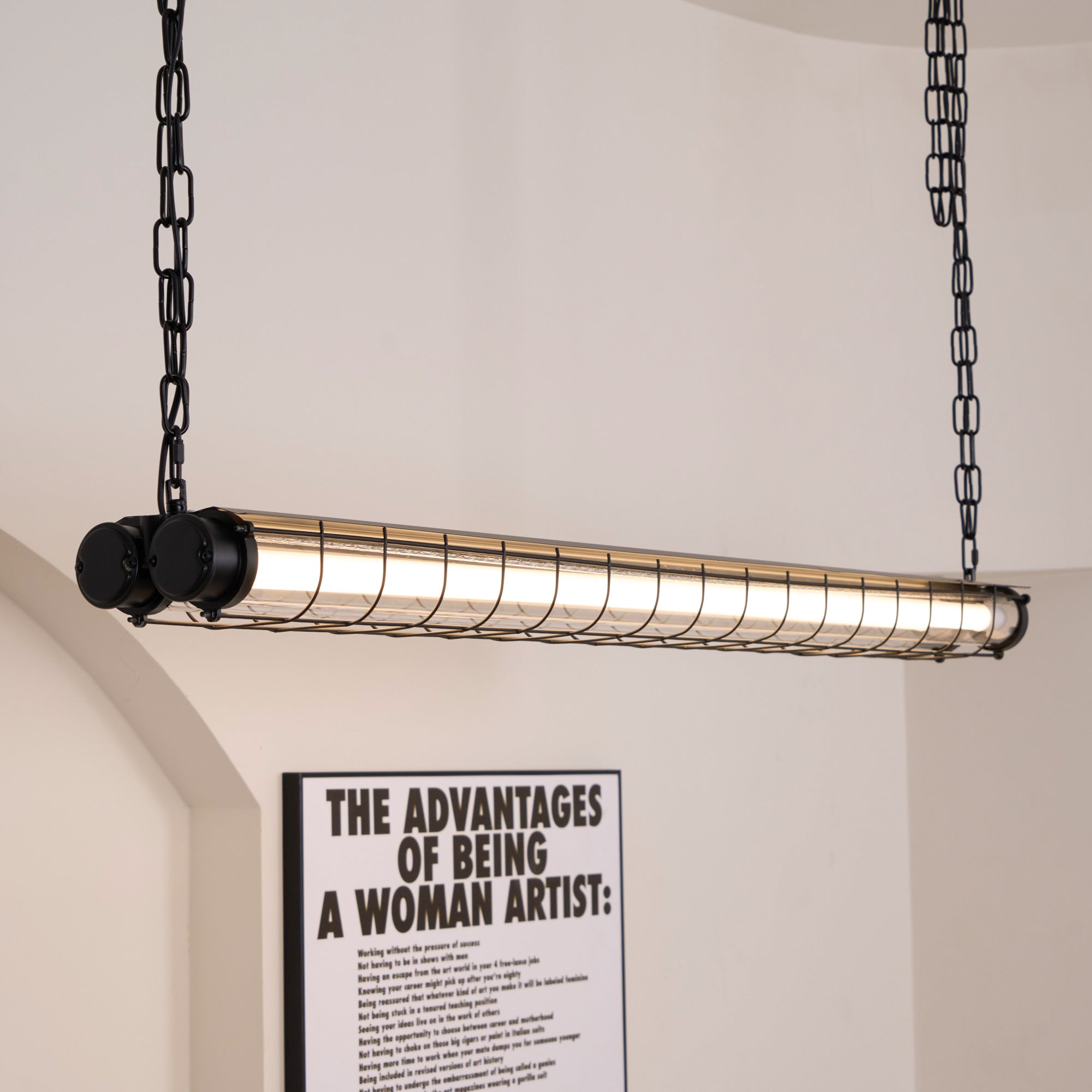 Arsorisra industriële lineaire hanglamp | ventumra