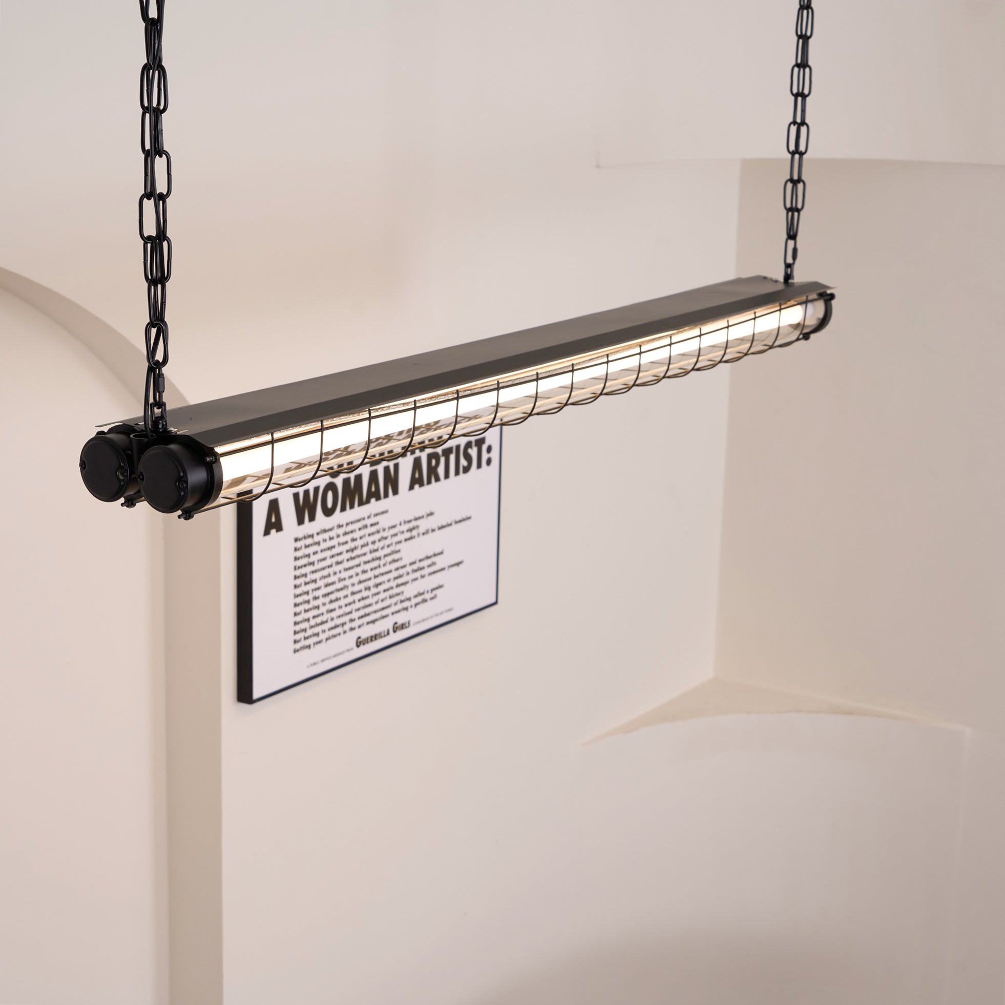 Arsorisra industriële lineaire hanglamp | ventumra