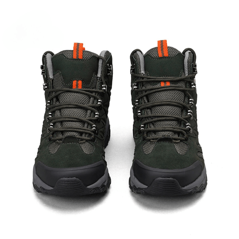 TrailForge Men's Trekking Boots — Breathable Suede, Rainproof Construction