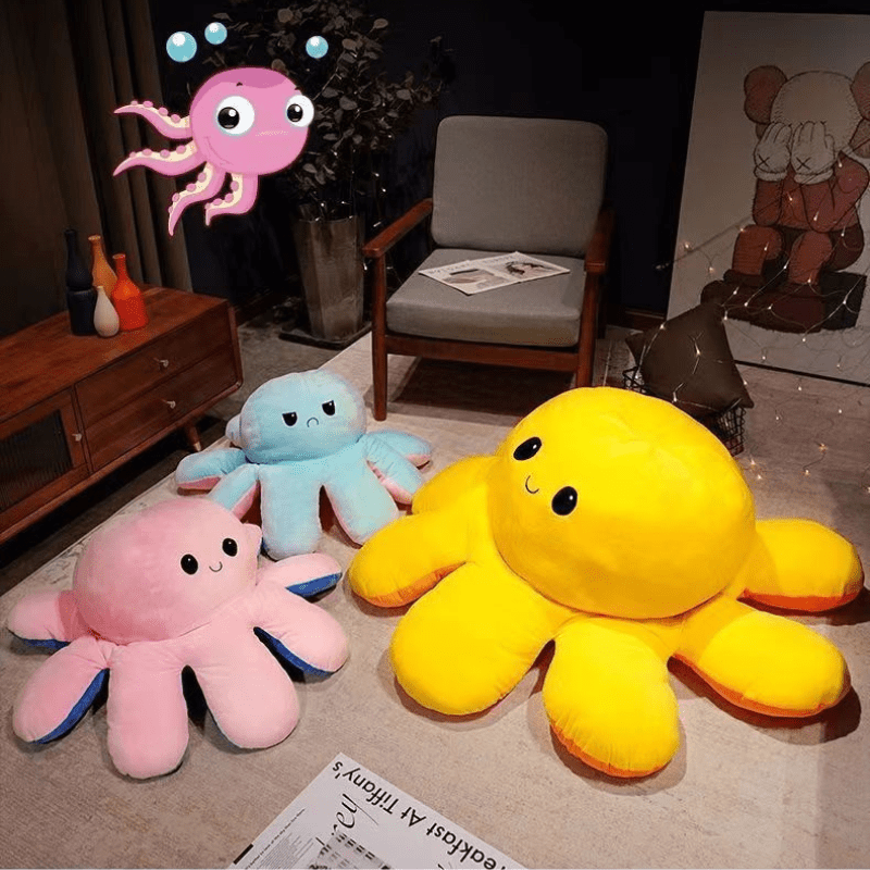 Plyšová chobotnice Snuggle Octo — mazlivé plyšové zvířátko