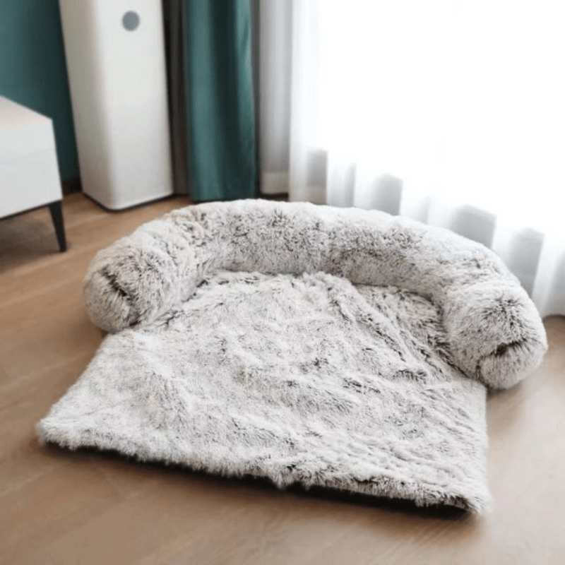 CozyPaw plüss kisállatkanapé — vastag párnázás és támasztó perem