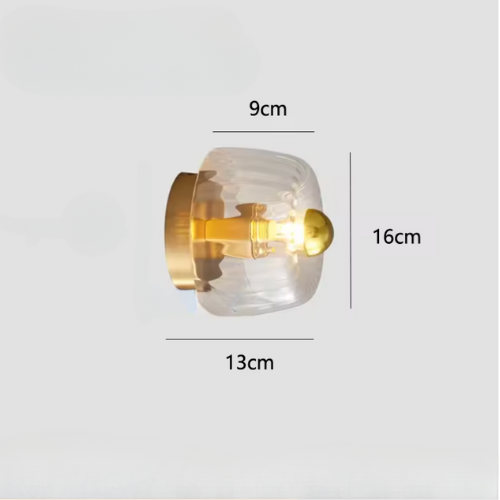 Nástěnné svítidlo z hranolového skla Prism Radiance | Ventumra