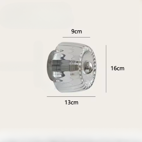 Nástěnné svítidlo z hranolového skla Prism Radiance | Ventumra