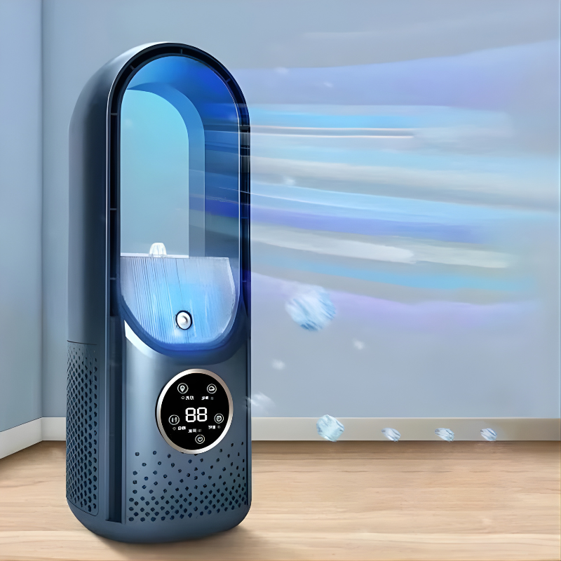Portable Bladeless Air Conditioner Fan — Quiet Cooling Breeze
