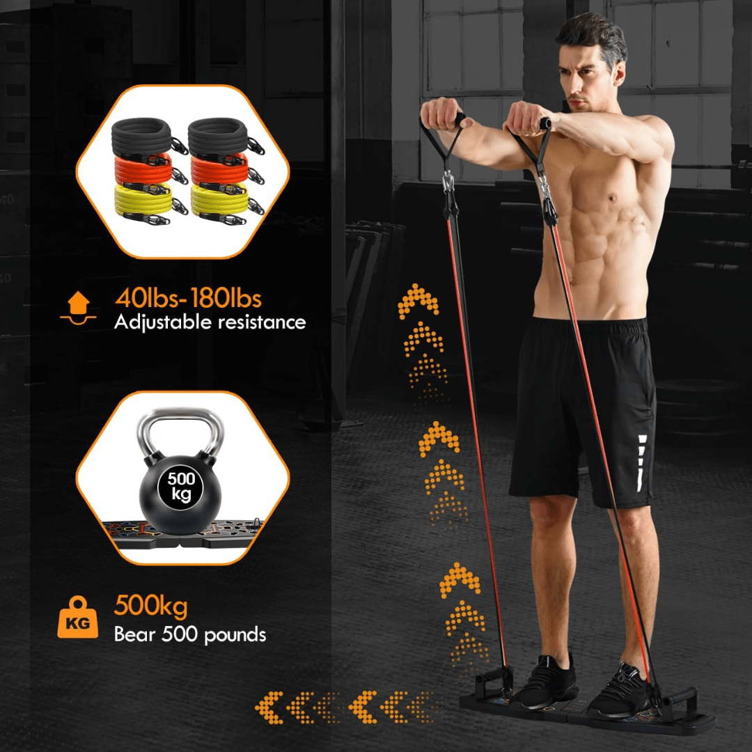 CoreFlex ערכת אימון ביתית קומפקטית — מערכת כושר מקיפה לכל הרמות