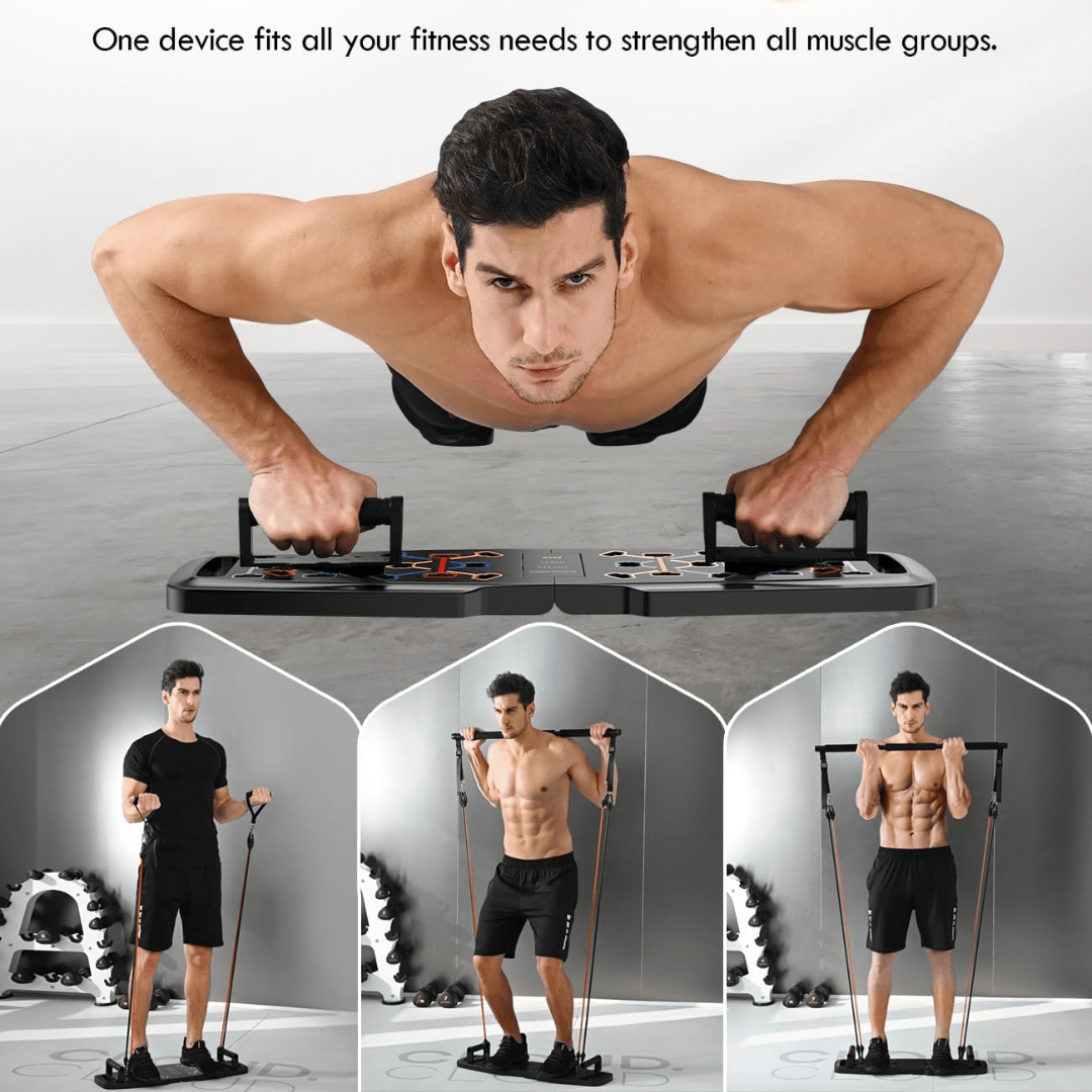 CoreFlex ערכת אימון ביתית קומפקטית — מערכת כושר מקיפה לכל הרמות