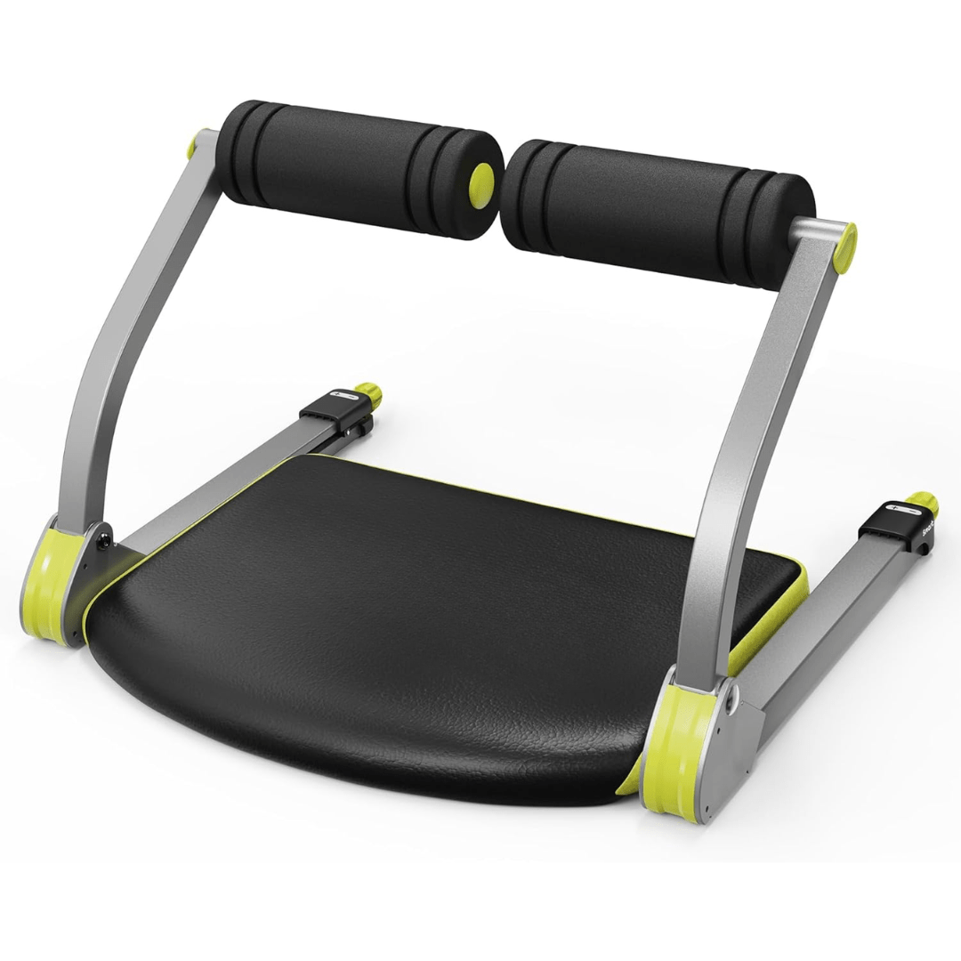 NovaFlex kompakter Bauchtrainer — geschwungenes Bogendesign, stabile Core-Plattform für den Boden