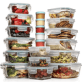 ClearNest 35-Piece Airtight Food Storage Set — Assorted Sizes, Snap-Lid Containers