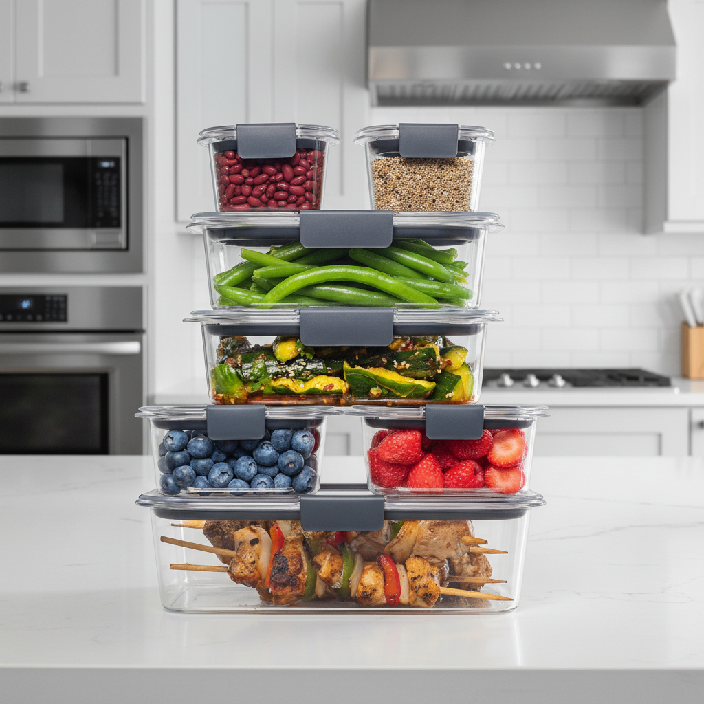 7-Piece BPA-Safe Meal Container Set – Flavor-Safe Food Storage