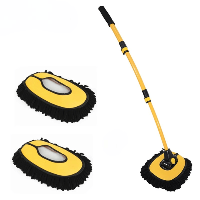 AeroSweep Pro Telescopic Chenille Car Wash Mop — Thick-Pile Cleaning Brush