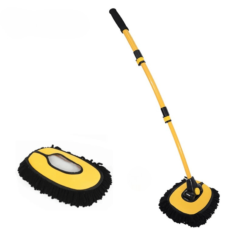 AeroSweep Pro Telescopic Chenille Car Wash Mop — Thick-Pile Cleaning Brush