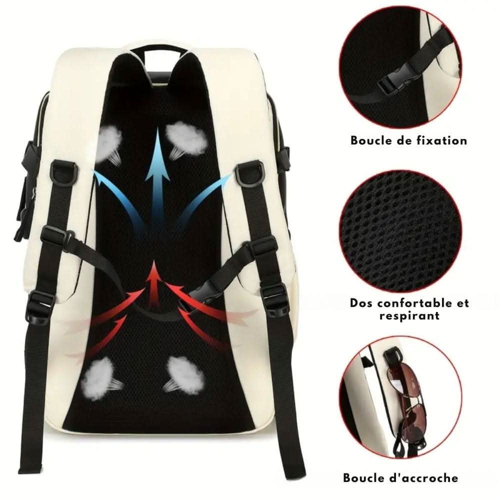 MetroFlex Pack Travel Backpack — Dedicated Laptop Compartment and Separate Shoe Compartment