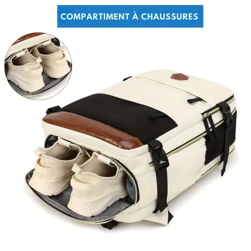 MetroFlex Pack Travel Backpack — Dedicated Laptop Compartment and Separate Shoe Compartment