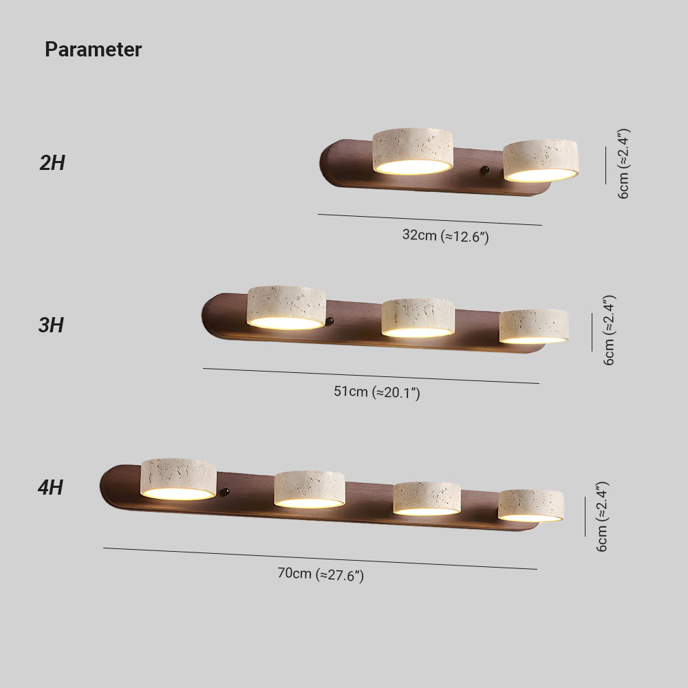 Tuelo Travertine Indoor Wall Light Neutral | ventumra