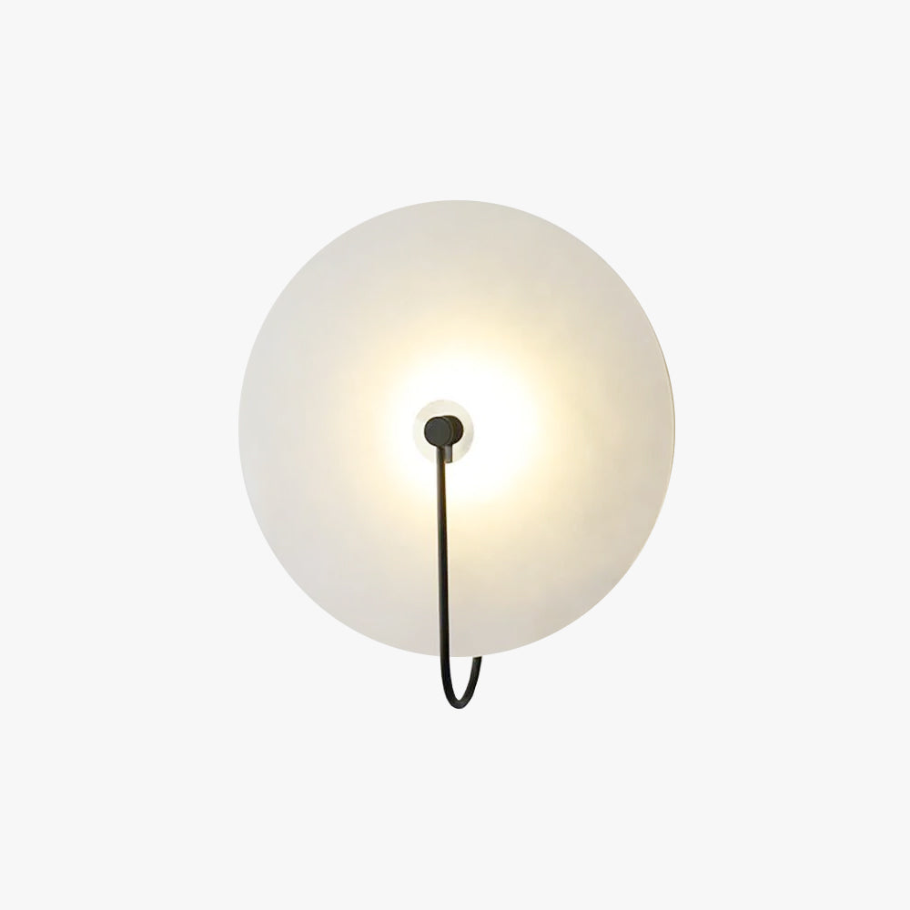 Kristy Alabaster LED Wall Lamp Round Iconic Circular | ventumra