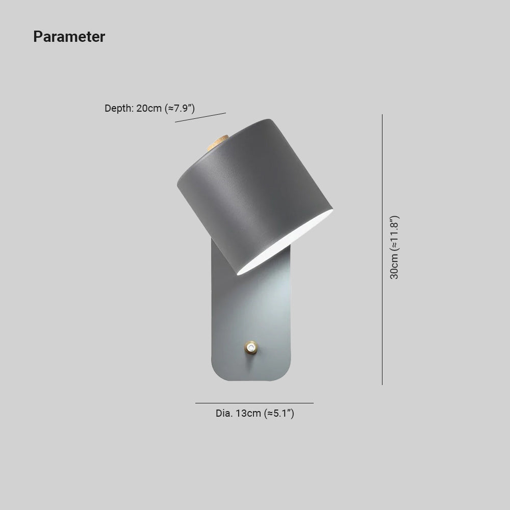 Quella Rotatable Cylinder Wall Lamp | ventumra