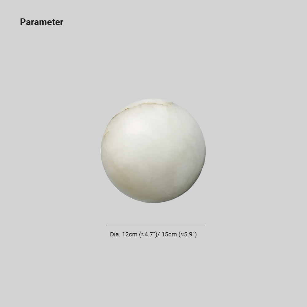 Lynq Alabaster Mini Orb Wall Lamp | ventumra