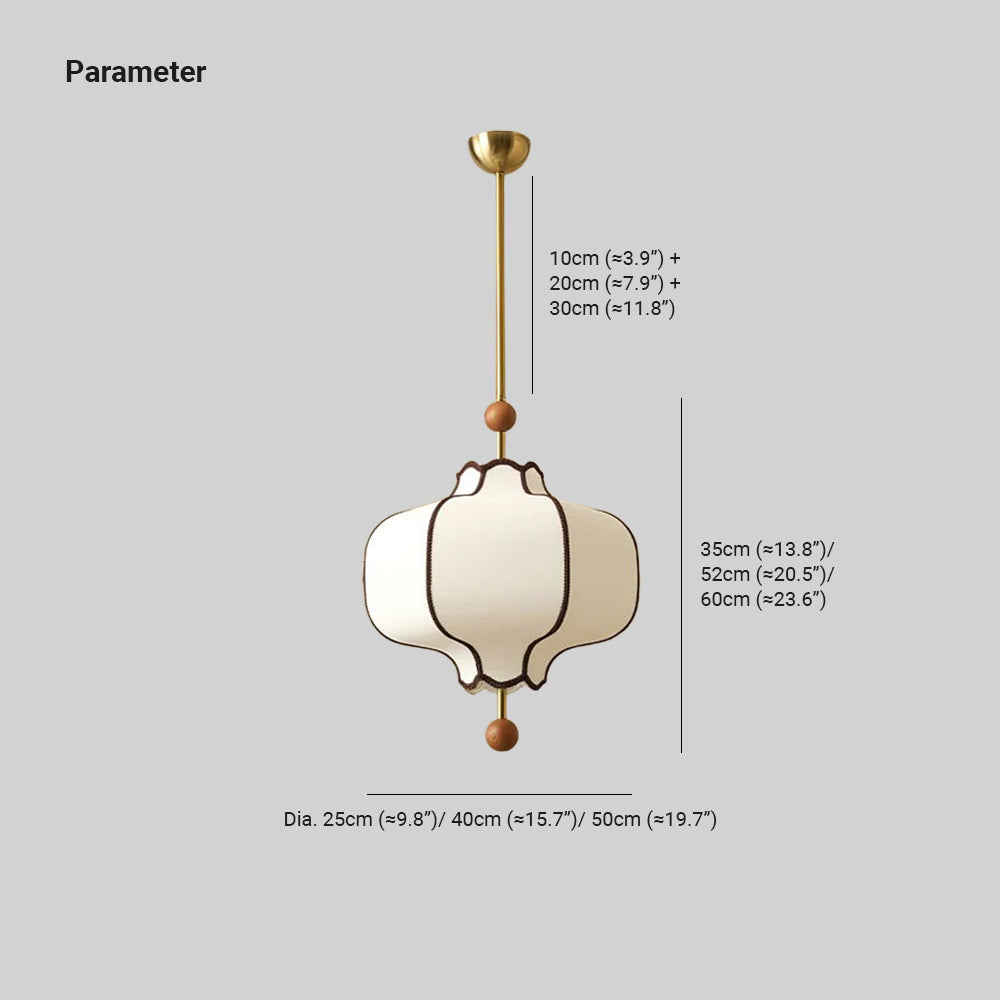 Aura Pendant Light Lantern Fabric | ventumra