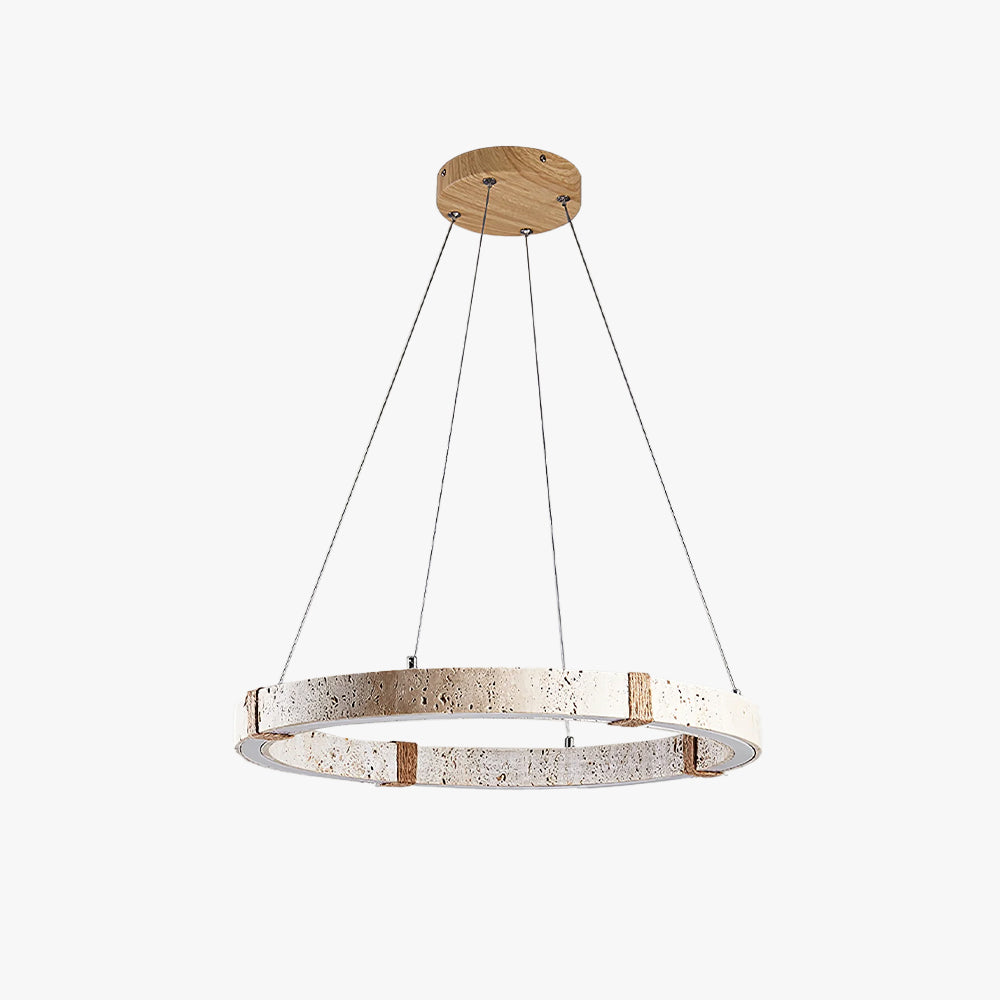 Lumae Ring Travertine Pendant Light | ventumra