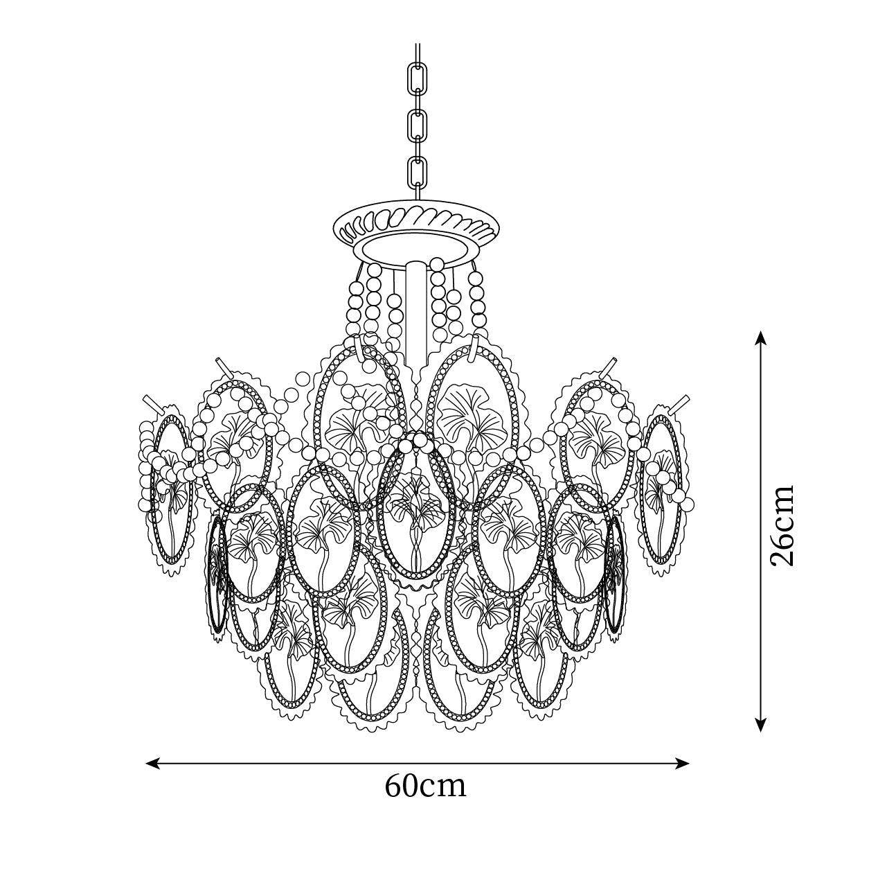 Havin Chandelier Lustrous pearls | ventumra
