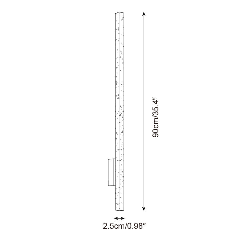 Opalyn Slim Travertine Wall Lamp | ventumra
