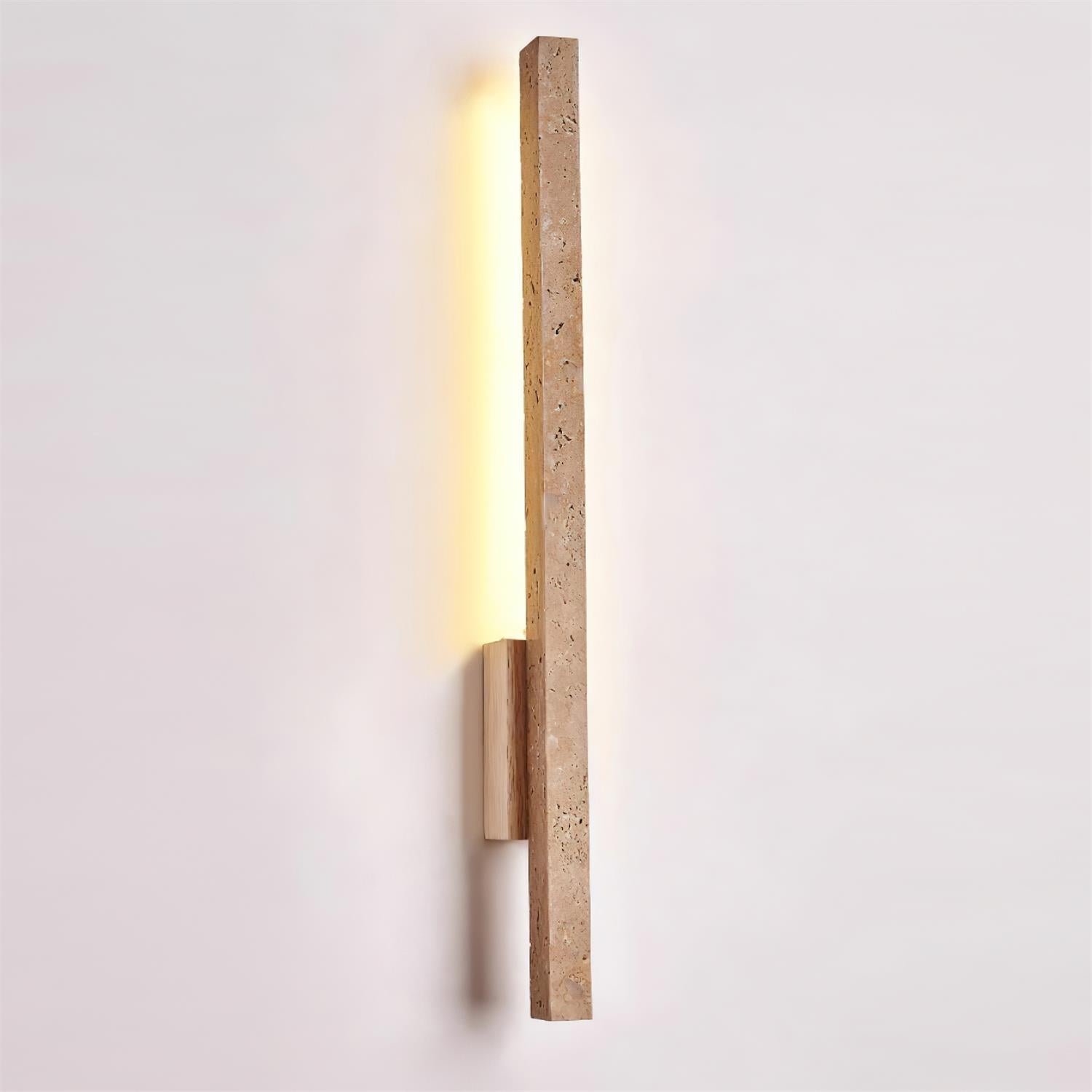 Opalyn Slim Travertine Wall Lamp | ventumra