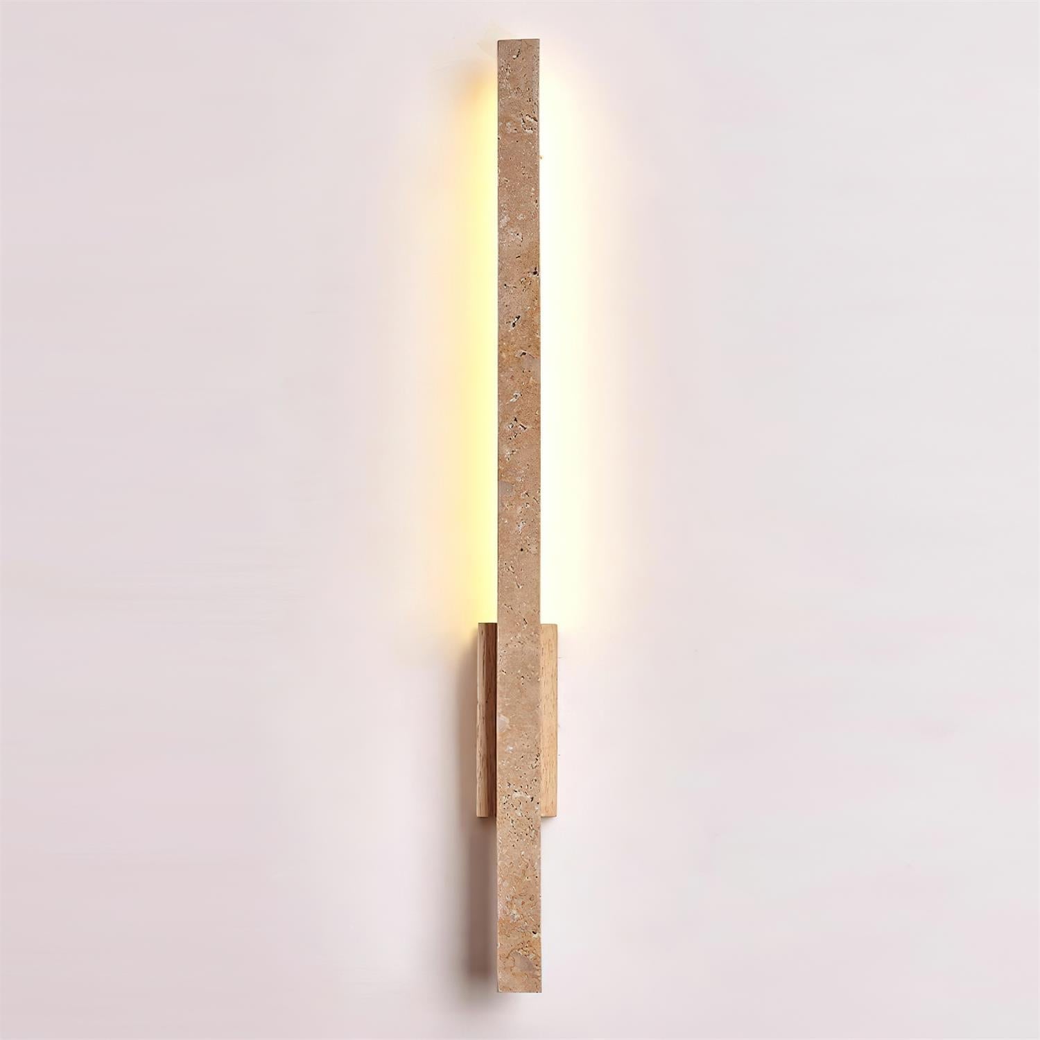 Opalyn Slim Travertine Wall Lamp | ventumra