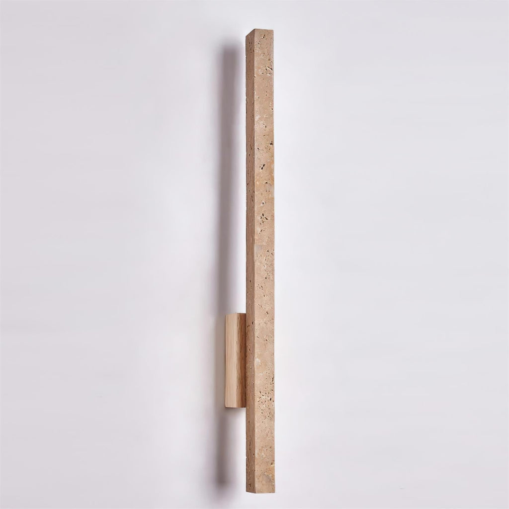 Opalyn Slim Travertine Wall Lamp | ventumra