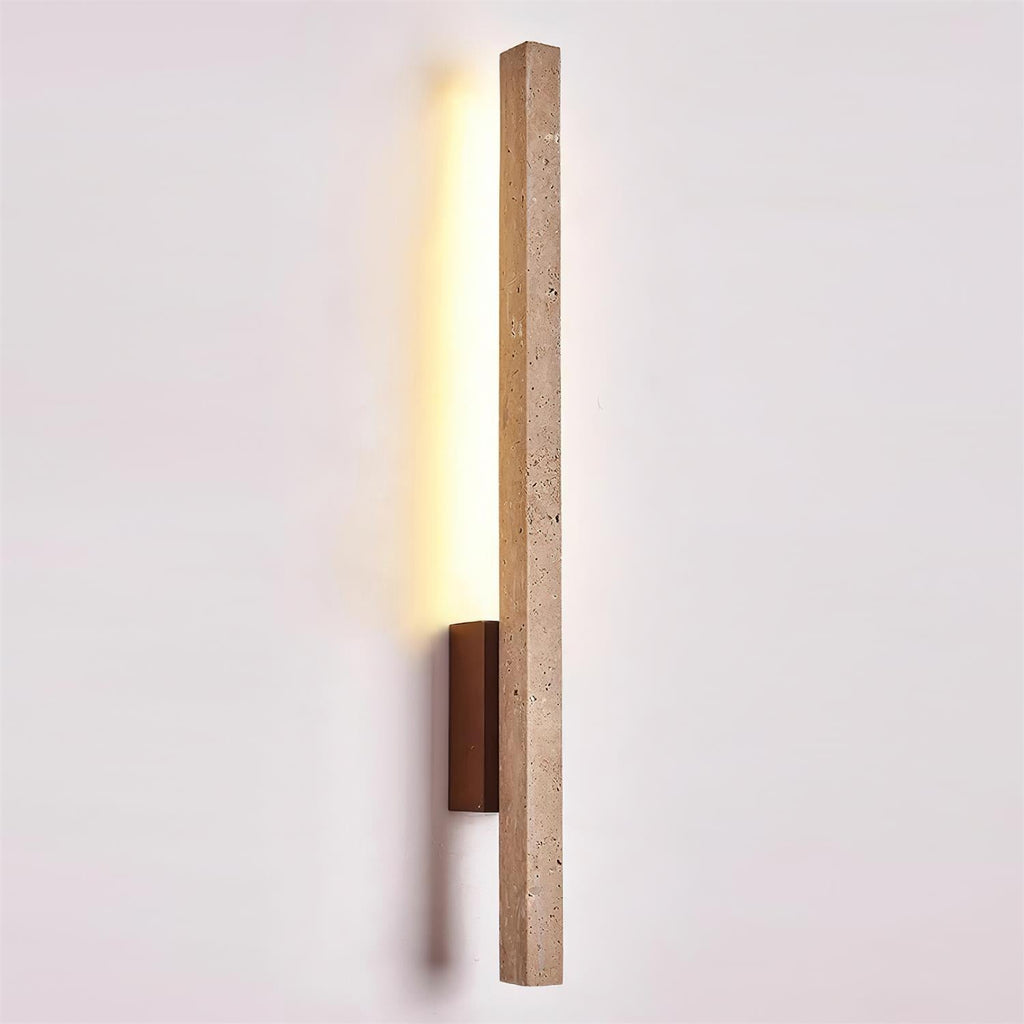 Opalyn Slim Travertine Wall Lamp | ventumra