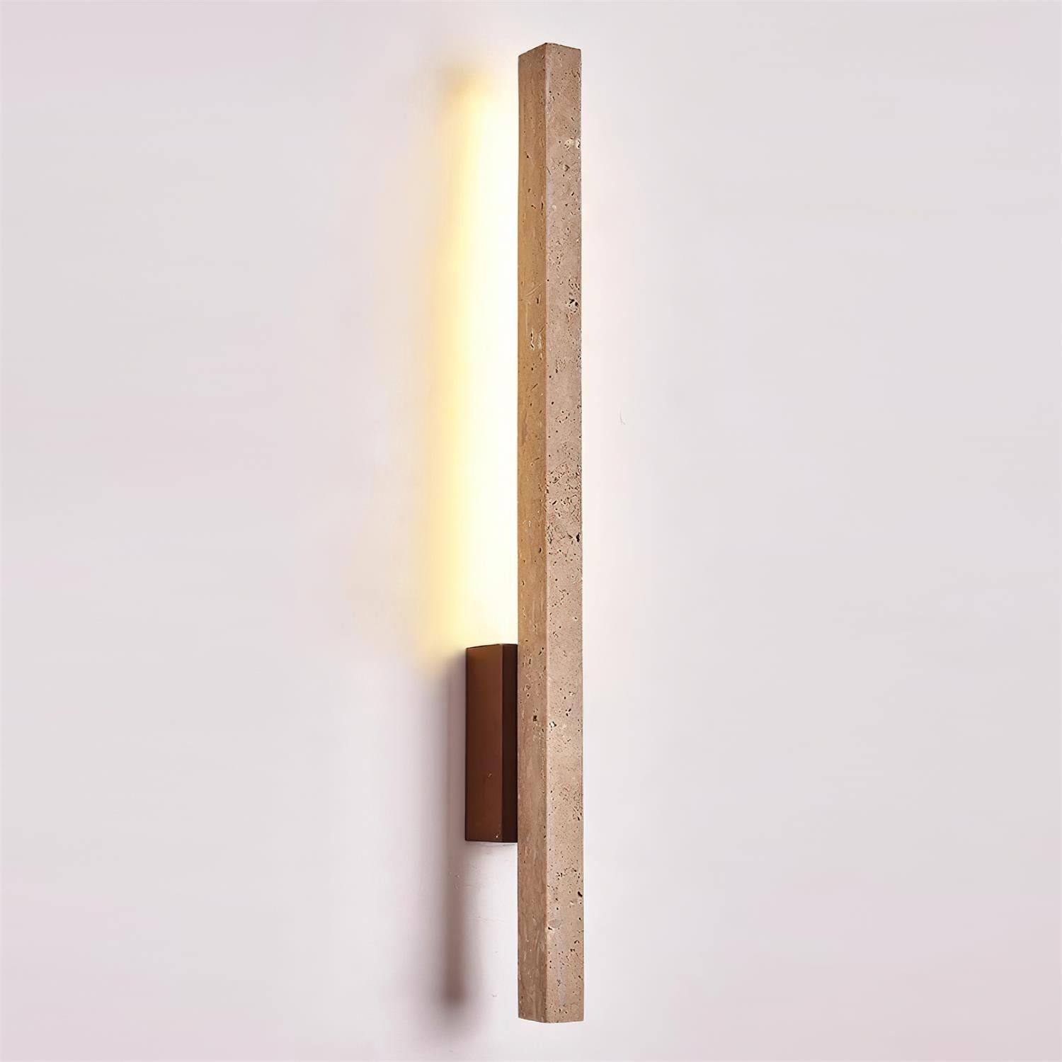 Opalyn Slim Travertine Wall Lamp | ventumra