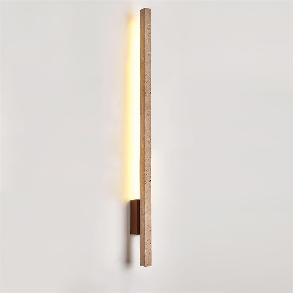 Opalyn Slim Travertine Wall Lamp | ventumra
