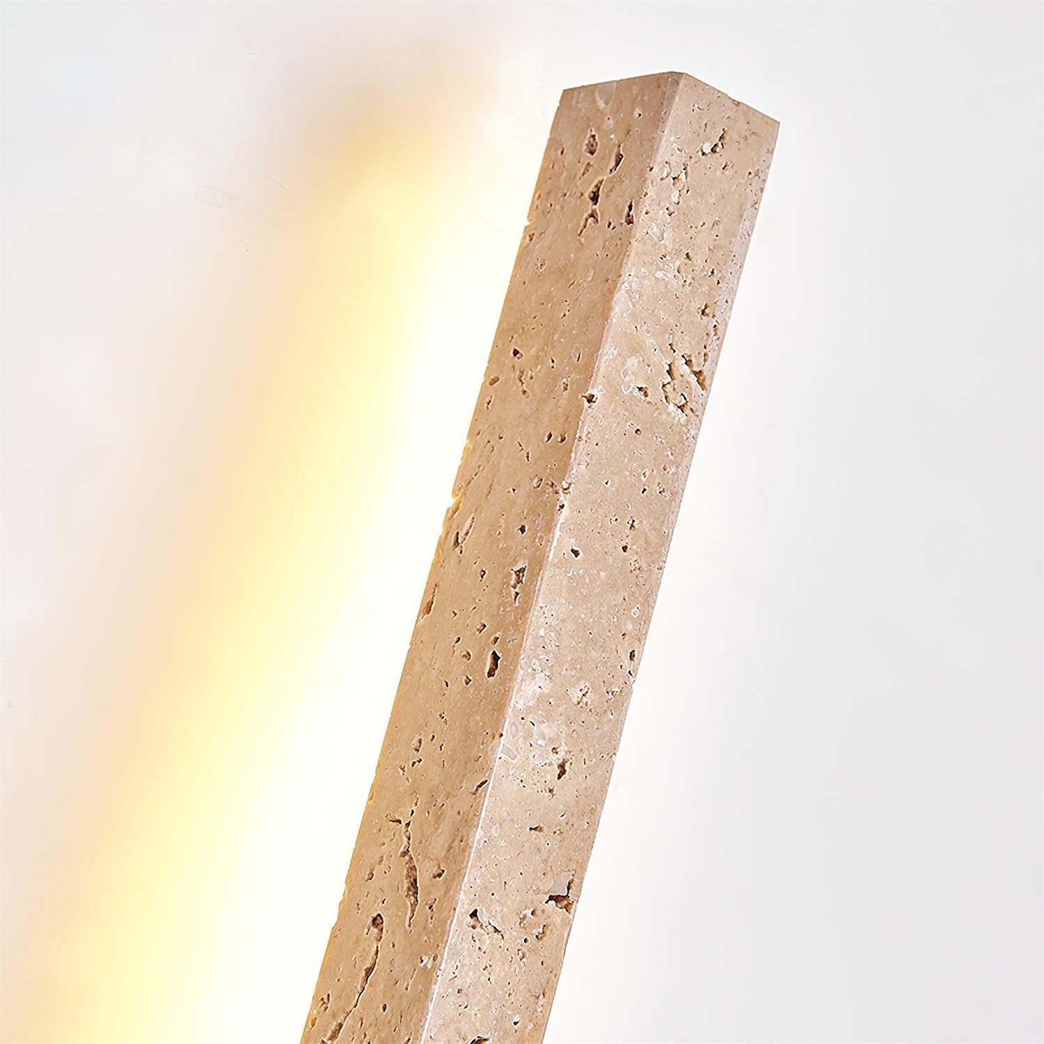 Opalyn Slim Travertine Wall Lamp | ventumra