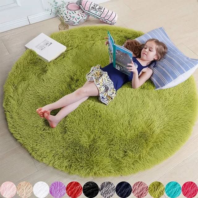 NimbusNest Ultra Plush okrągły dywan — luksusowo miękka powierzchnia z wysokim włosiem