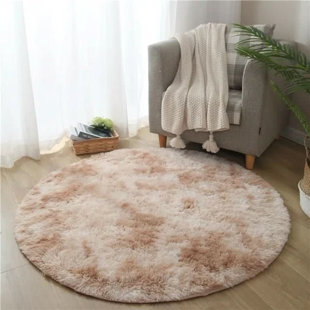 NimbusNest Ultra Plush okrągły dywan — luksusowo miękka powierzchnia z wysokim włosiem