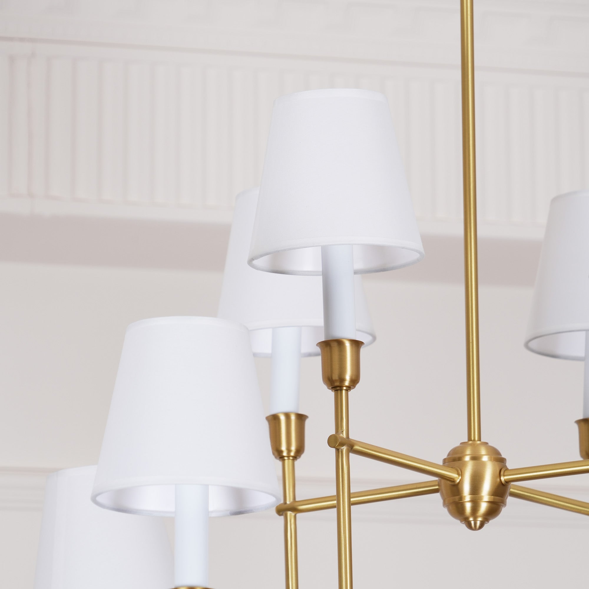 Talia Chandelier Luxury Brass Fabric | ventumra